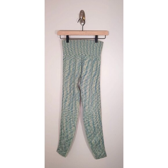 Sweaty Betty Base Layer Leggings Space Dyed Yellow Blue Women's Size M‎ NWT - Picture 1 of 3